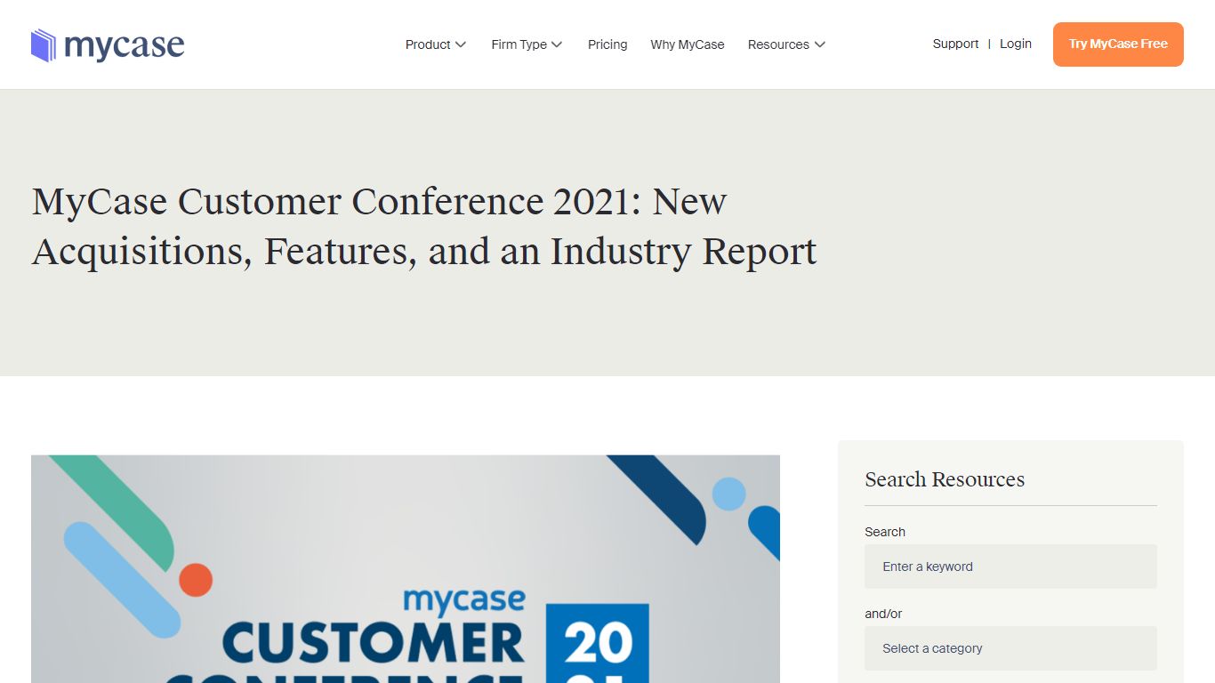 MyCase Customer Conference 2021: New Acquisitions, Features, and an ...