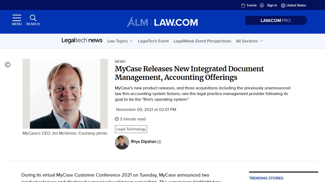 MyCase Releases New Integrated Document Management, Accounting ...