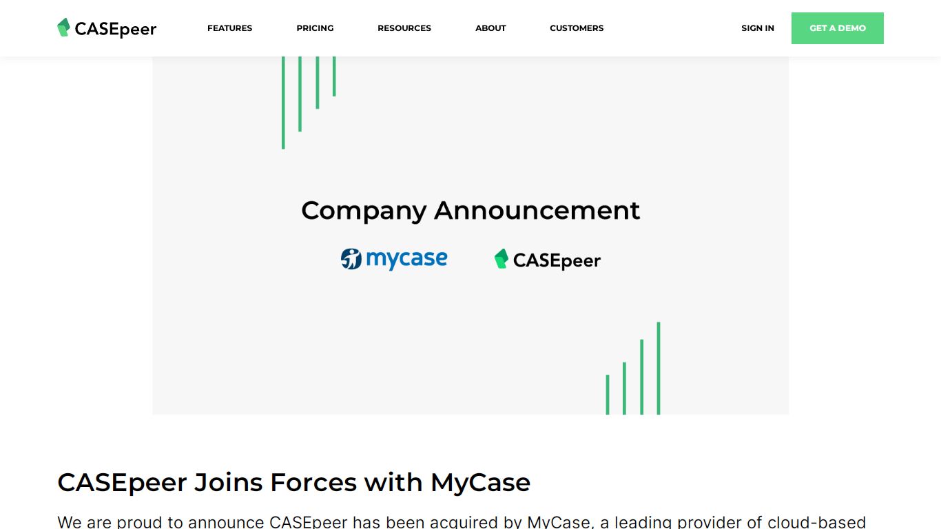 CASEpeer Joins Forces with MyCase